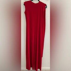 Norma Kamali Red Jumpsuit Size S